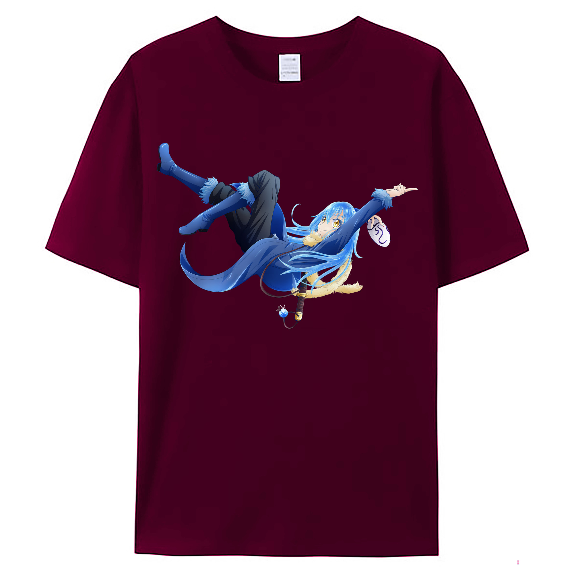 （画像用） 転スラ Regarding Reincarnated to Slime レディースカジュアルプリントTシャツ（綿100％）